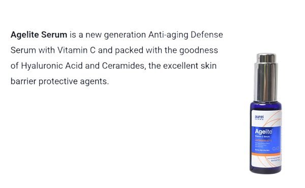 agelite anti aging vit c serum for normal  oily   dry skin face serum