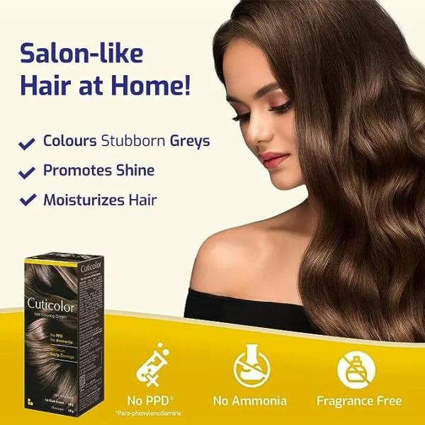 cuticolor hair coloring cream dark brown 3 0 hair colour