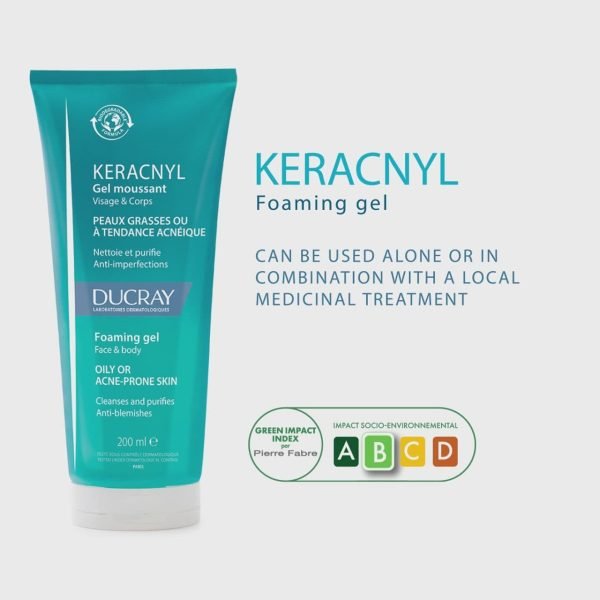 Ducray Keracnyl Foaming Gel for Oily & acne prone skin Face Wash