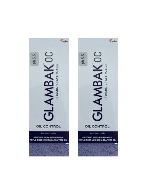 glambak oc foaming face wash 100ml skin care