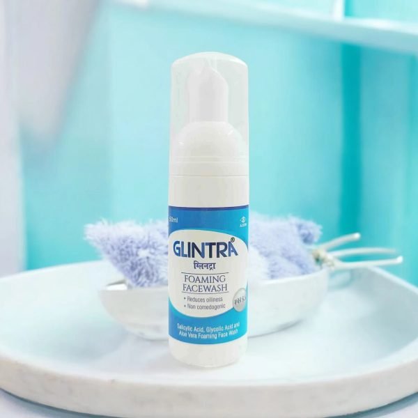 glintra foaming facewash non comedogenic aloe vera face wash 50ml Face Wash