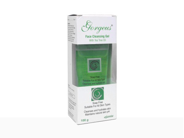 Gorgeous Face Cleansing Gel With Tea Tree Oil 100gm Face Wash