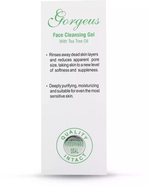 Gorgeous Face Cleansing Gel With Tea Tree Oil 100gm Face Wash