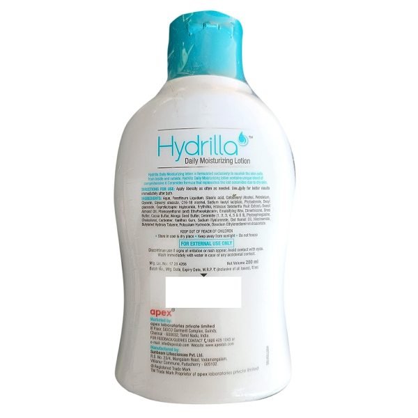 hydrilla daily moisturizing lotion Moisturizer