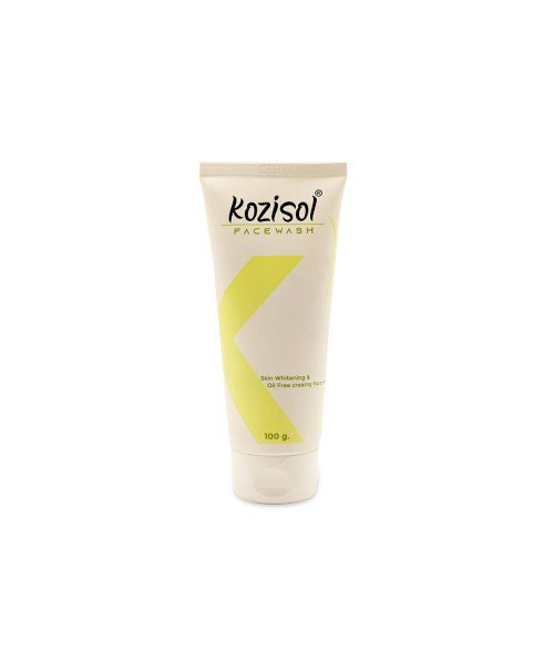 kozisol skin whitening   oily free creamy face wash 100gm face wash
