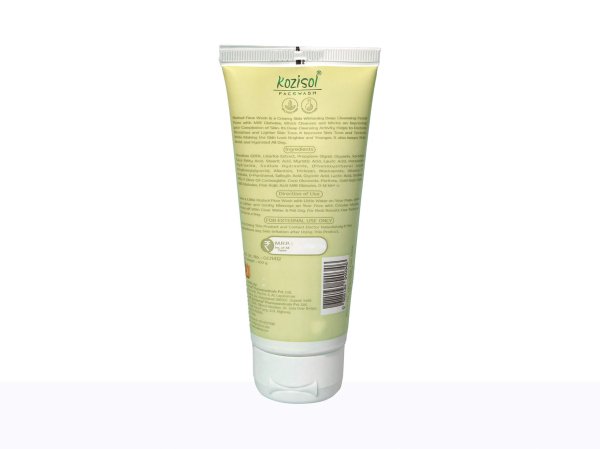 kozisol skin whitening   oily free creamy face wash 100gm face wash