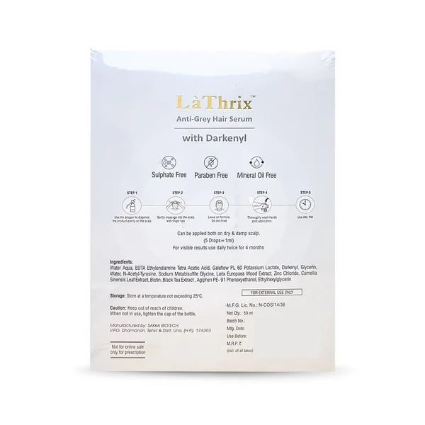la thrix anti grey hair serum  hair serum