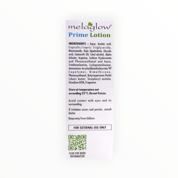 melaglow prime lotion face cream