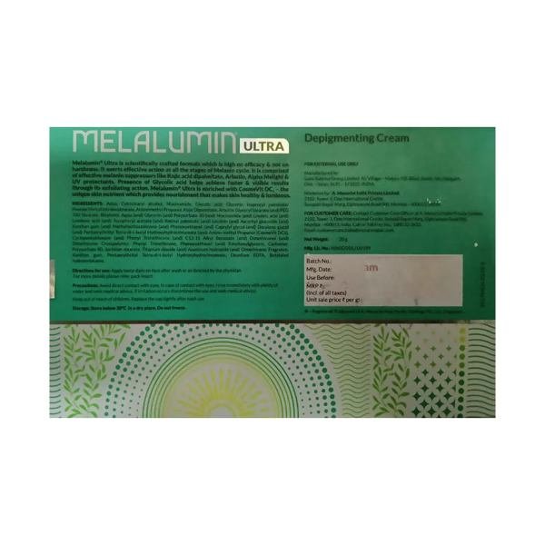 melalumin ultra depigmenting   skin lightening cream face cream