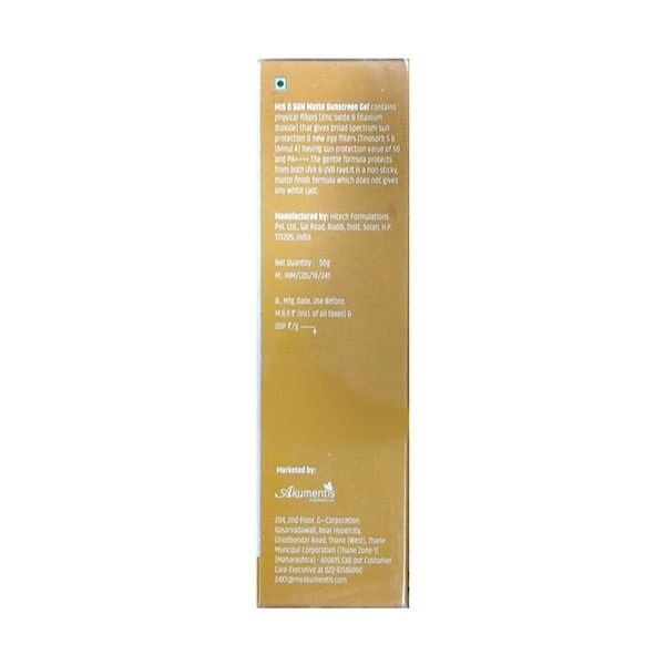 Mis D Sun Matte Sunscreen Gel