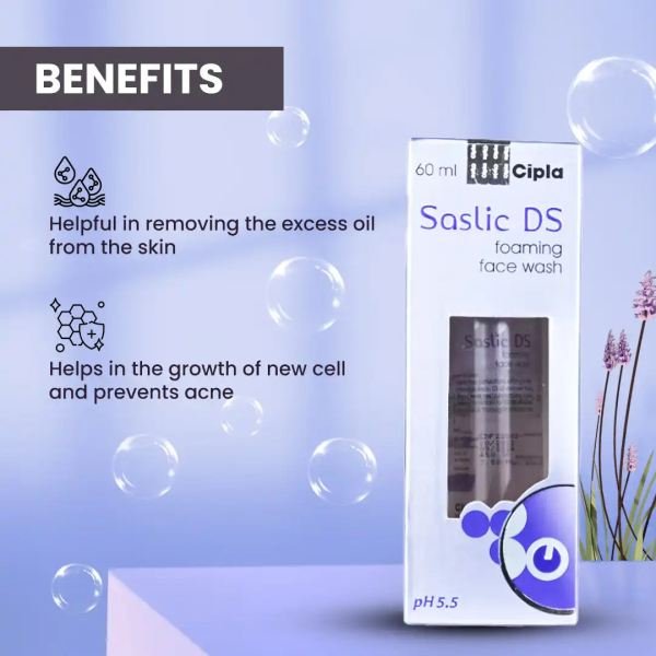 saslic ds foaming face wash 60ml Face Wash
