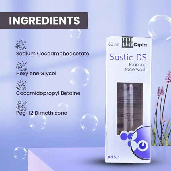 saslic ds foaming face wash 60ml Face Wash