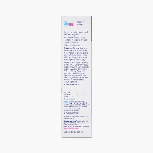 sebamed baby gentle wash  baby wash