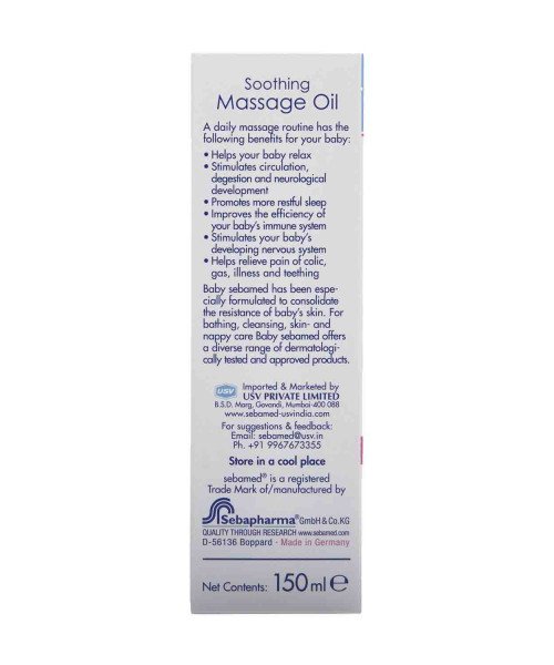 sebamed baby massage oil baby oil
