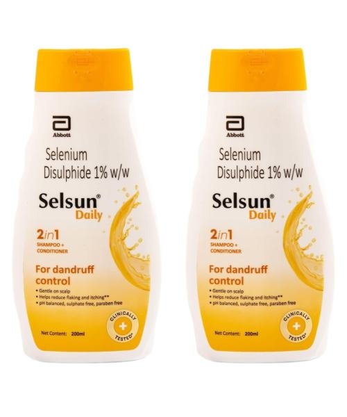 Selsun Daily 2 in 1 Shampoo + Conditioner 200ml hair care