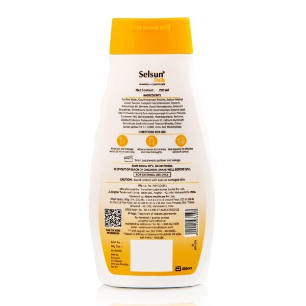 Selsun Daily 2 in 1 Shampoo + Conditioner 200ml shampoo