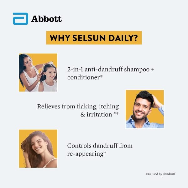 Selsun Daily 2 in 1 Shampoo + Conditioner 200ml shampoo