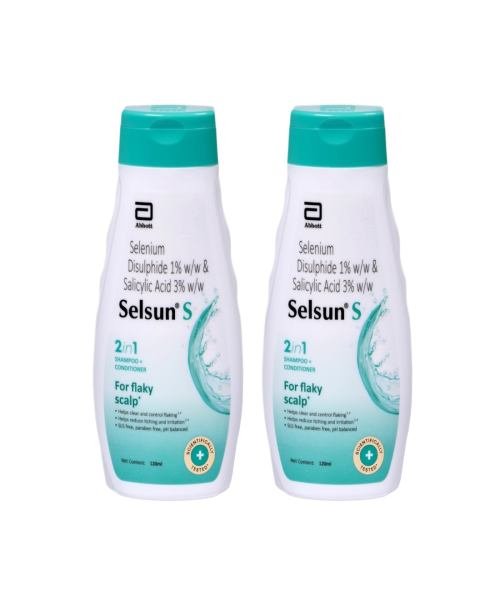 Selsun S 2 in 1 Shampoo   Conditioner 120ml hair care