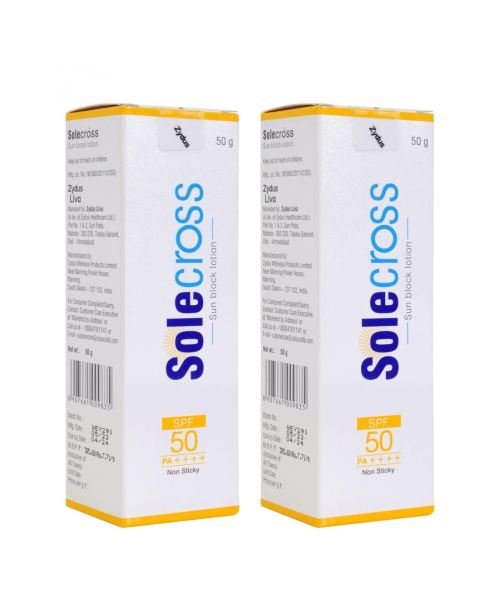solecross sun block lotion suscreen SPF 50- (50gm) skin care