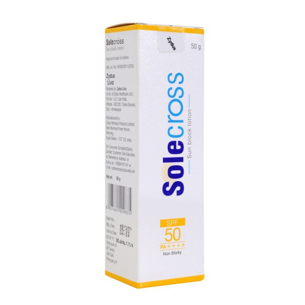 Solecross Sun Block Lotion Suscreen SPF 50- (50gm) sunscreen