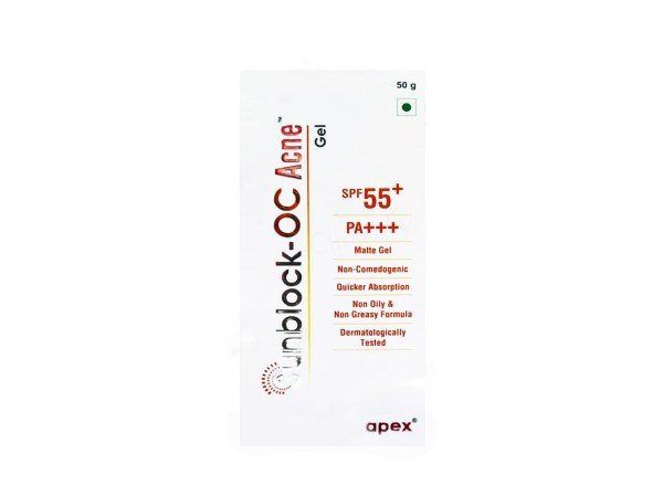 sunblock OC acne gel sunscreen SPF 55 PA    anti acne