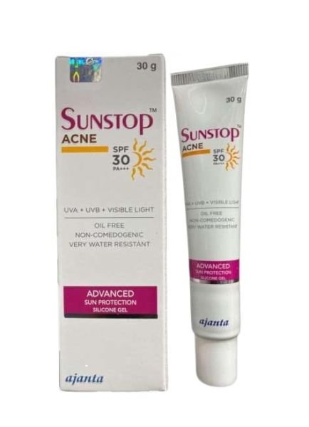 sunstop acne sunscreen SPF 30 PA    30gm anti acne