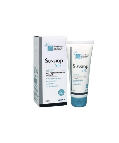 sunstop silk matt finsh sunscreen SPF 58 sunscreen
