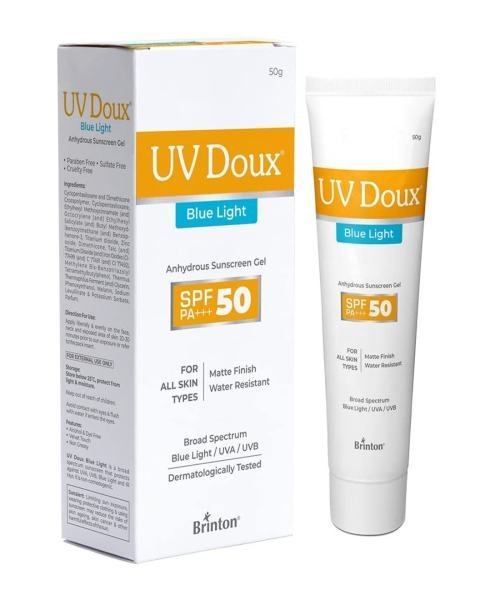 UV Doux Blue Light SPF 50 PA+++ Anhydrous Sunscreen Gel sunscreen