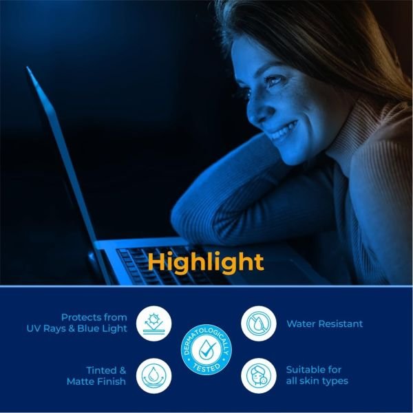 UV Doux Blue Light SPF 50 PA+++ Anhydrous Sunscreen Gel sunscreen