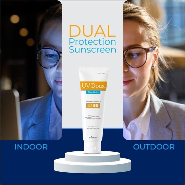 UV Doux Blue Light SPF 50 PA+++ Anhydrous Sunscreen Gel sunscreen