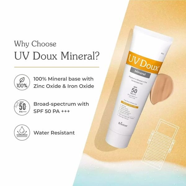 UV Doux Mineral Physical Tint Sunscreen Gel SPF 50 PA+++ sunscreen