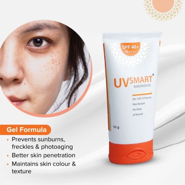 UV smart sunscreen gel SPF 40 PA     sunscreen