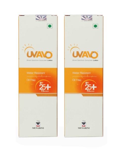 uvavo broad spectrum sunscreen lotion SPF 25 PA    75gm sunscreen