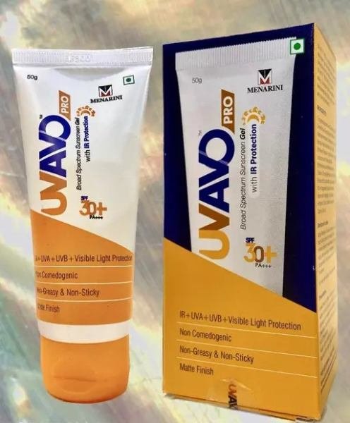 uvavo pro broad spectrum sunscreen gel SPF 30 PA      sunscreen