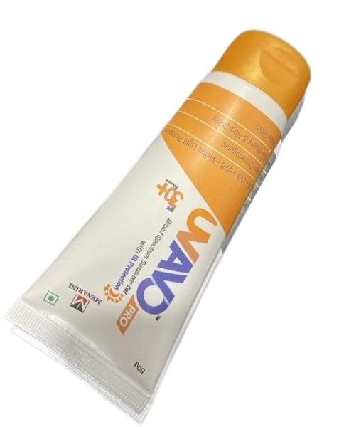 uvavo pro broad spectrum sunscreen gel SPF 30 PA      sunscreen