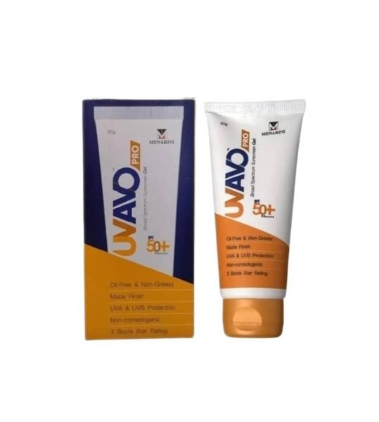 uvavo pro broad spectrum sunscreen gel SPF 50 PA      sunscreen